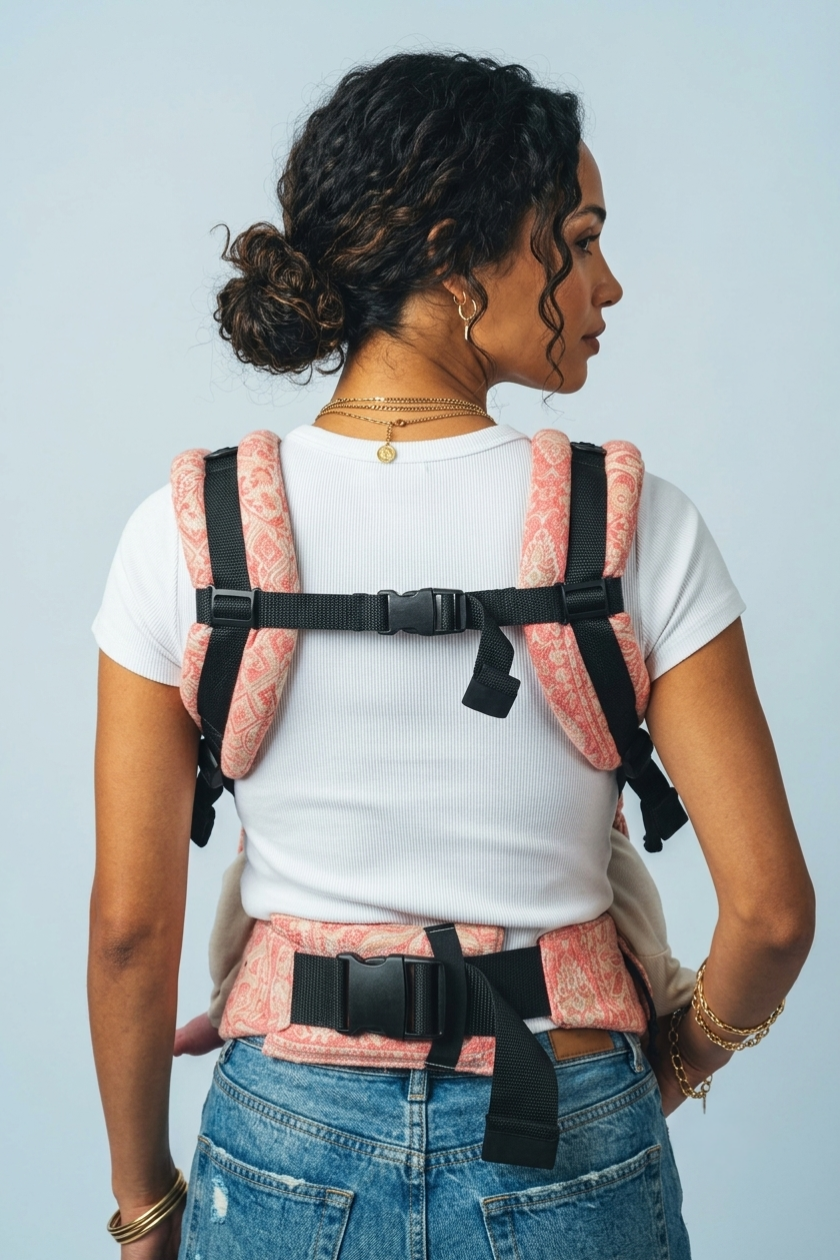 Tushara 2.0 Yoga Baby Carrier back view with adjustable straps