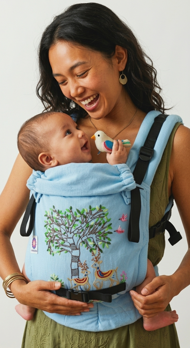 Mrigaya Yoga Baby Carrier – Hand Embroidered Collection