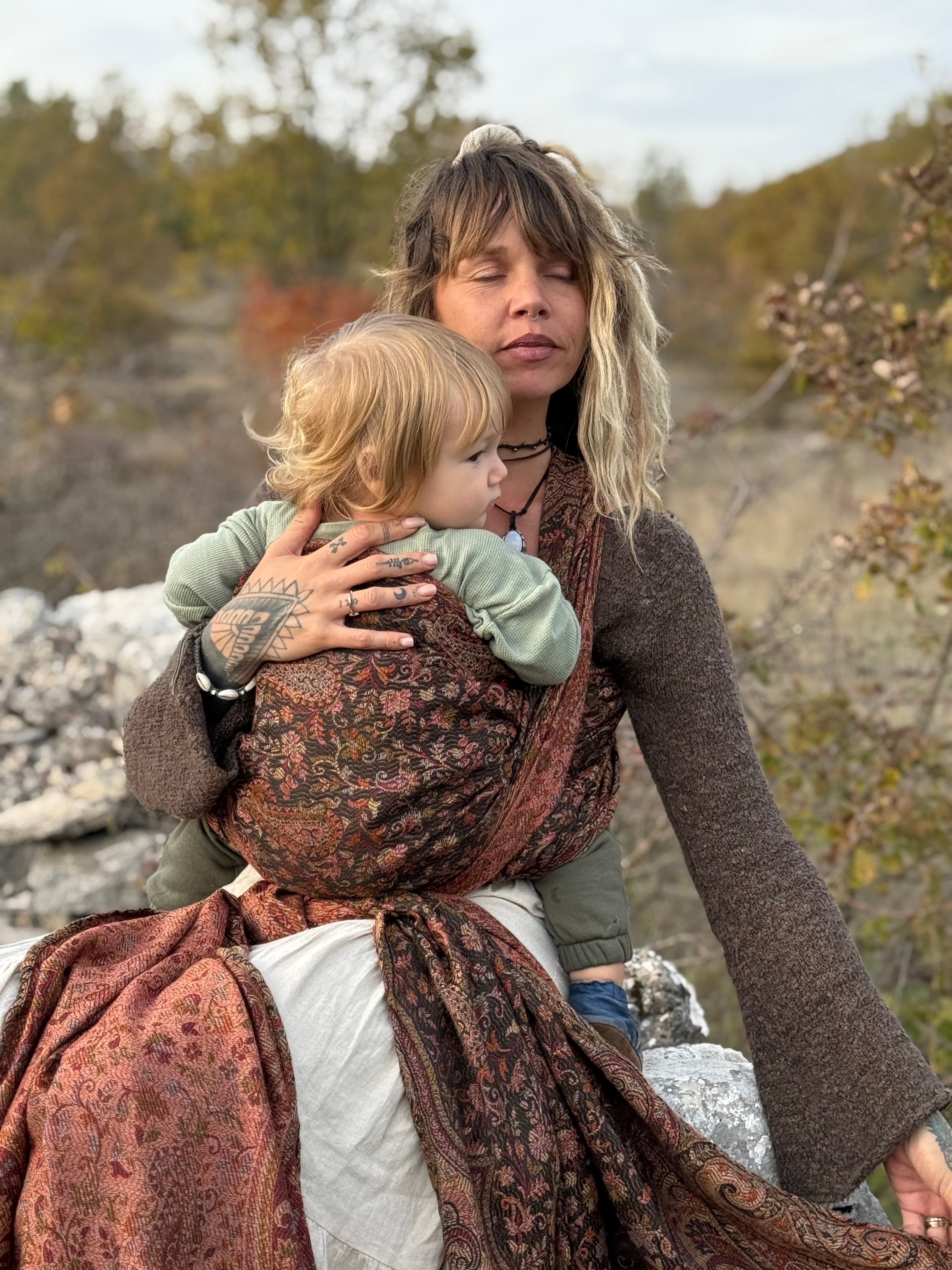 Kalindi Cashmere Wrap – Luxury Babywearing – Almitra Tattva