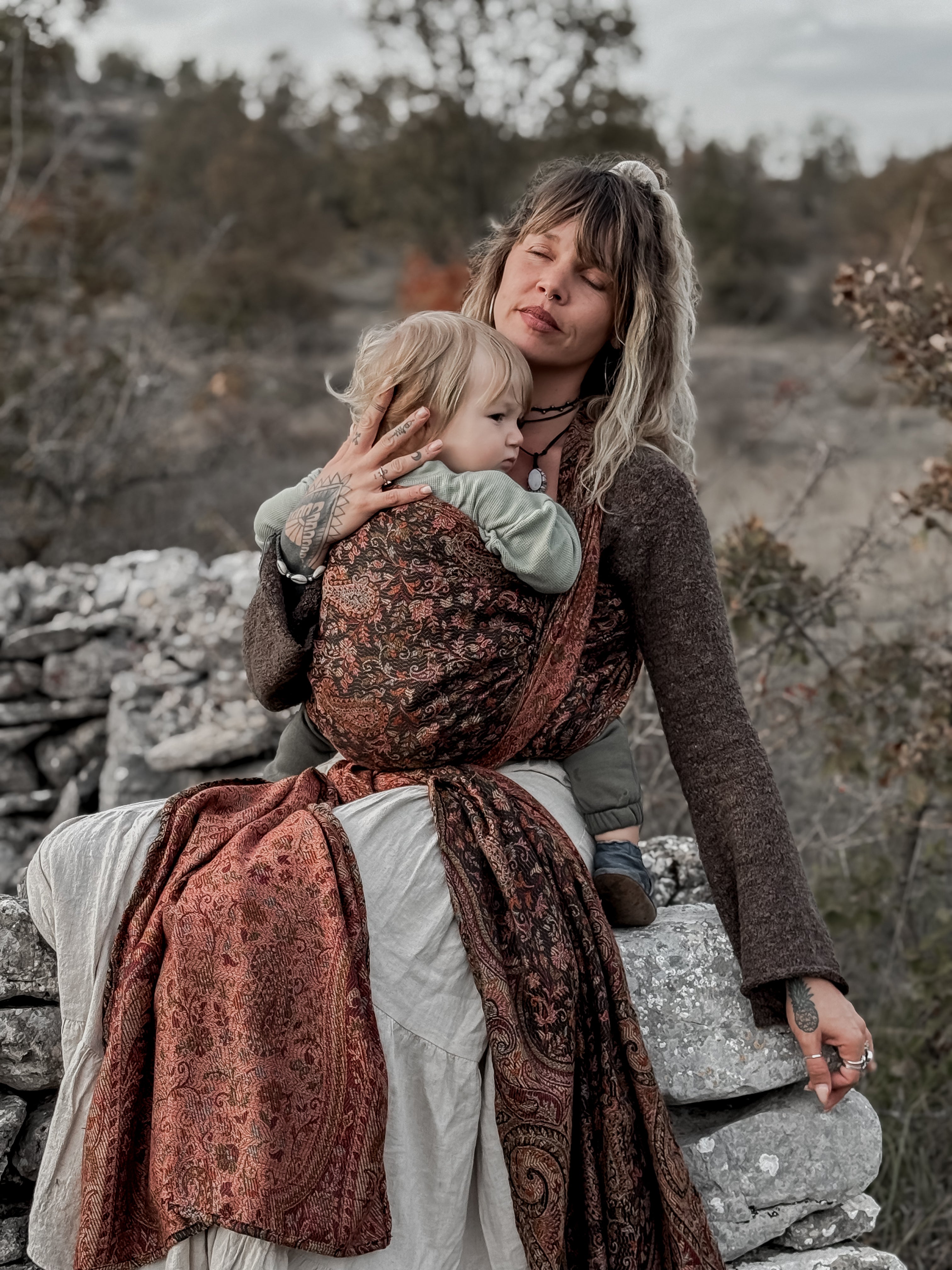 Kalindi Cashmere Wrap – Luxury Babywearing – Almitra Tattva