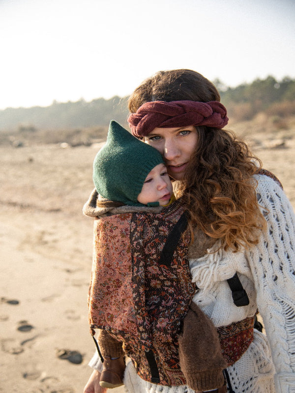 Kalindi Yoga Baby Carrier – Wool Cashmere SSC in Jamawar Weave