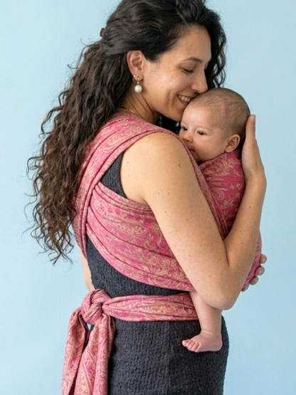 Rose Gold Kamalika Yoga Baby Carrier – Cashmere – Almitra Tattva